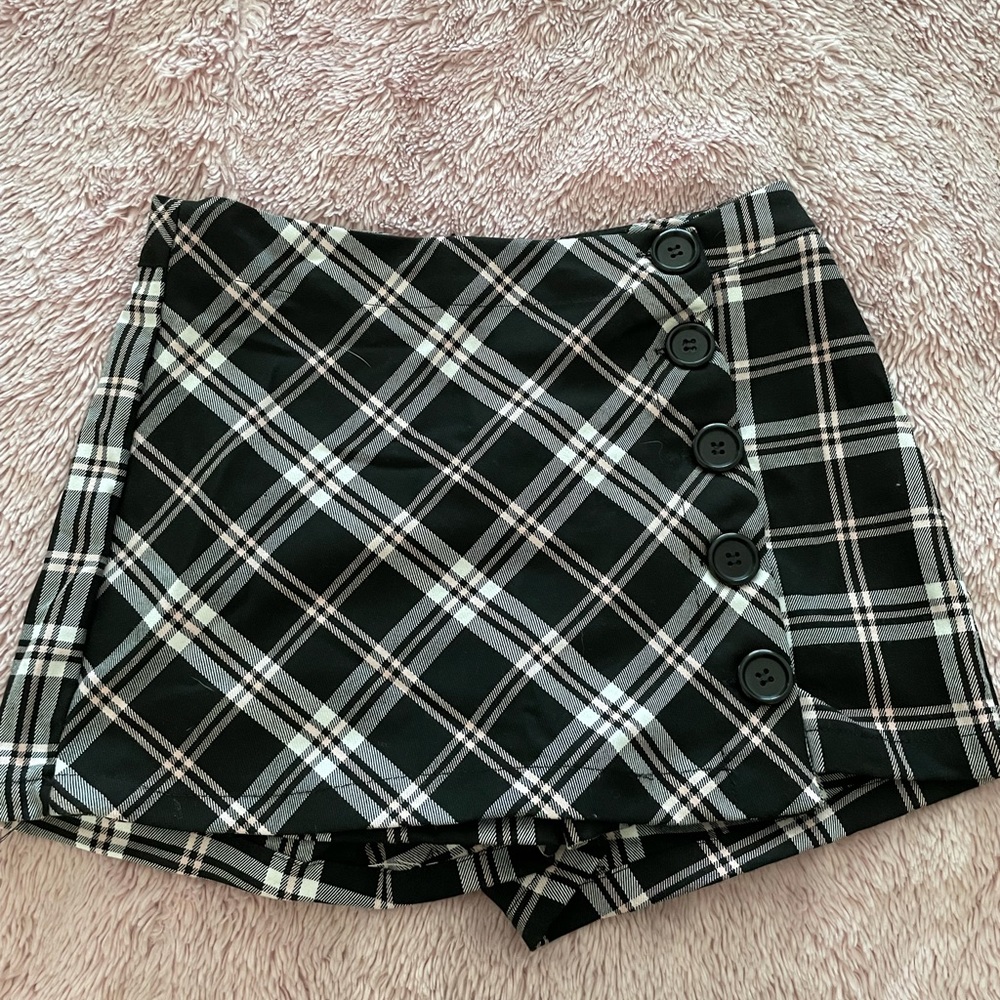 Plaid skort, soft
